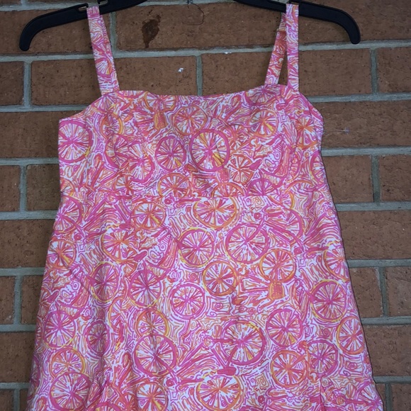 🚲LILLY PULITZER🚲LOLA HOTTY PINK TEN SPEED DRESS - Picture 6 of 10